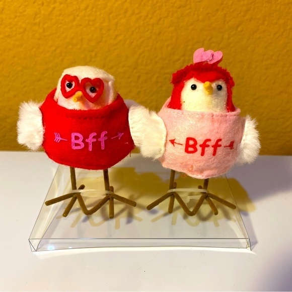 Spritz Other - SET of 2 BFF Love Birds by Spritz™ for Target Valentine’s Day 2023 Red Pink